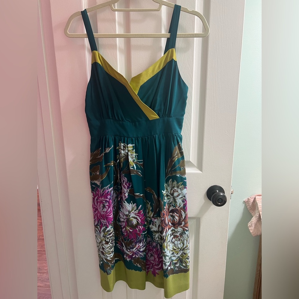 Floral Teal Dress